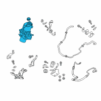 OEM 2018 Infiniti Q50 Electric Power Steering Pump Assembly Diagram - 49110-4HK5A