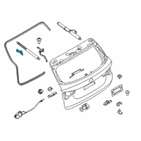 OEM 2020 BMW X3 RETAINING BRACKET FOR SPINDL Diagram - 51-24-7-432-622