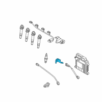 OEM 2009 Kia Rio5 Bracket Assembly-Knock Sensor Diagram - 3925226870