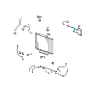 OEM 2013 Honda Pilot Hose B, Reserve Tank Diagram - 19104-RN0-A00