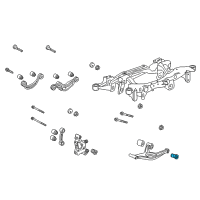 OEM Cadillac XTS Suspension Crossmember Rear Bushing Diagram - 22934679