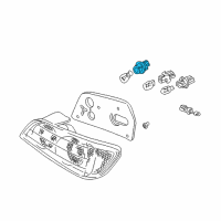 OEM 2003 Honda S2000 Socket (Py21W) Diagram - 33514-S2A-003