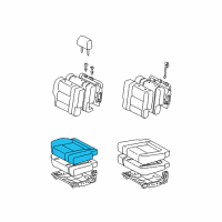 OEM 2002 Toyota Sequoia Seat Cushion Diagram - 79230-0C020-E0