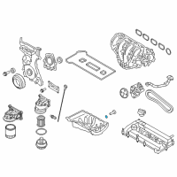 OEM 2013 Lincoln MKZ Drain Plug O-Ring Diagram - F5TZ-6734-BA