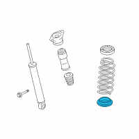 OEM 2006 Hyundai Azera Pad-Rear Spring, Lower Diagram - 55344-3F600--DS