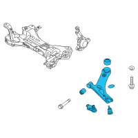 OEM 2016 Hyundai Elantra Arm Complete-Front Lower, RH Diagram - 54501-2V000