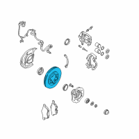 OEM 2003 Nissan Frontier Rotor Brake Front Diagram - 40206-VE400