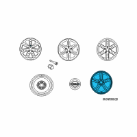 OEM 2005 Nissan 350Z Aluminum Wheel Diagram - D0300-CD21B