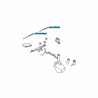 OEM 2005 Jeep Grand Cherokee Arm WIPER-Front WIPER Diagram - 5143533AA