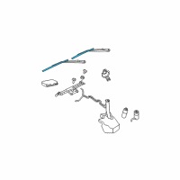 OEM 2010 Jeep Grand Cherokee Blade-Front WIPER Diagram - 5139095AB