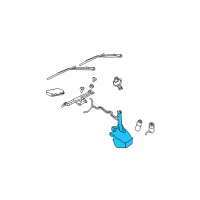 OEM 2006 Jeep Commander Washer Diagram - 5143580AA