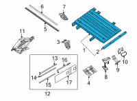 OEM 2022 Nissan Frontier FLOOR ASSY-REAR BODY Diagram - 93500-9BU0D