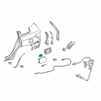 OEM 2010 Toyota Highlander Fuel Door Spring Diagram - 77360-21010