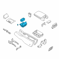 OEM Infiniti Q45 Cup Holder Assembly Diagram - 68430-AR223