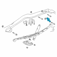 OEM 2001 Dodge Durango SHACKLE-Spring Diagram - 52039315AB