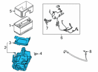 OEM Ford F-150 TRAY ASY - BATTERY Diagram - ML3Z-10732-D