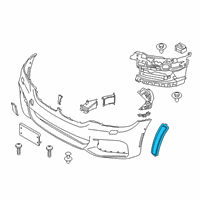 OEM 2020 BMW 530i Rear Reflector Front Left Diagram - 63-14-7-349-127