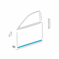 OEM 2011 Lexus ES350 Moulding, Front Door Outside, Lower RH Diagram - 75071-33090-J0