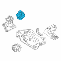 OEM 2010 BMW X5 Engine Mount Diagram - 22-11-6-793-642