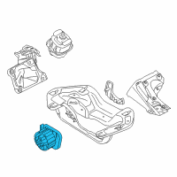 OEM 2013 BMW X5 Transmission Trans Mount Diagram - 22-32-6-780-026