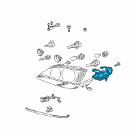 OEM Lexus RX300 Cord, Headlamp, RH Diagram - 81125-48130