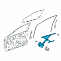 OEM 2021 Lexus ES250 Regulator Sub-Assembly Diagram - 69801-07040