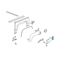 OEM Hummer Reflector Asm-Rear Diagram - 93356862