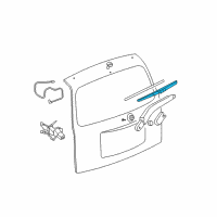 OEM 2010 Chevrolet HHR Rear Blade Diagram - 22709463