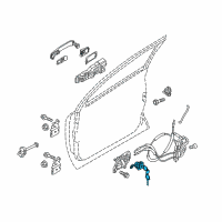 OEM 2015 Nissan Juke Cylinder Set - Door Lock, LH Diagram - H0601-1KA0A