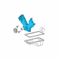 OEM 2004 Ford E-250 Front Cover Diagram - 2L3Z-6019-AA