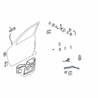 OEM Chevrolet Monte Carlo Rod-Front Side Door Locking Diagram - 10434078