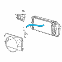 OEM 2000 Lincoln Navigator Upper Hose Diagram - 1L7Z-8260-AA