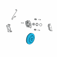 OEM Dodge Ram 1500 Van Brake Rotor Diagram - 52010362AA