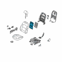 OEM 2020 Kia Niro EV Heater-Front Seat Back Diagram - 88390G5010