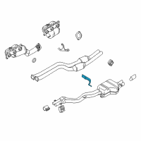 OEM 2015 BMW Z4 Bracket, Rear Silencer, Rear Left Diagram - 18-30-7-586-734