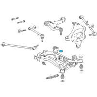 OEM Lexus LS430 STOPPER, Rear Suspension Diagram - 52278-50020