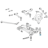 OEM 2004 Lexus LS430 STOPPER, Rear Suspension Diagram - 52274-50010