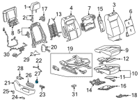 OEM 2021 Chevrolet Tahoe Lumbar Switch Diagram - 84794241