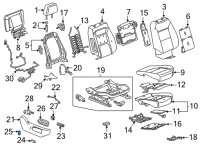 OEM Cadillac CT4 Seat Switch Knob Diagram - 84497557