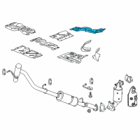 OEM 2013 Chevrolet Express 2500 Front Shield Diagram - 22793646