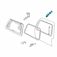 OEM 2002 Lincoln Navigator Lift Support Brackets Diagram - 1L1Z7842146AA