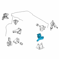 OEM 2019 Toyota Corolla Side Mount Diagram - 12372-0T340
