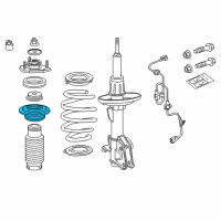 OEM 2010 Acura MDX Seat, Front Spring (Upper) Diagram - 51688-STX-A51