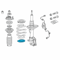 OEM 2010 Acura MDX Rubber, Right Front Spring (Lower) Diagram - 51403-STX-A52