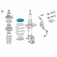 OEM 2007 Acura MDX Rubber, Front Spring Mounting Diagram - 51402-STX-A51