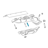 OEM 2017 Dodge Charger Stud-Double Ended Diagram - 6510141AA