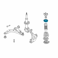 OEM Buick Terraza Spring Upper Insulator Diagram - 22181807