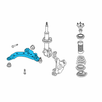 OEM 2000 Buick Century Front Lower Control Arm Assembly Diagram - 10328905