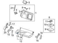 OEM 2022 Nissan Frontier PAD ASSY-CUSHION, REAR SEAT Diagram - 88311-9BU0C