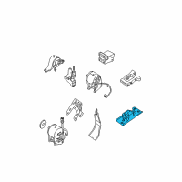 OEM Nissan Maxima Engine Mounting Bracket, Left Diagram - 11253-ZK00A